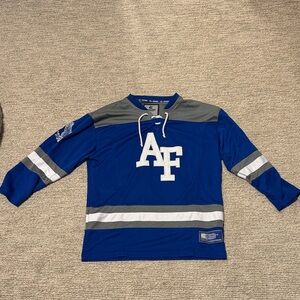 Colosseum Air Force Academy Falcons Hockey Jersey Medium Blue and White